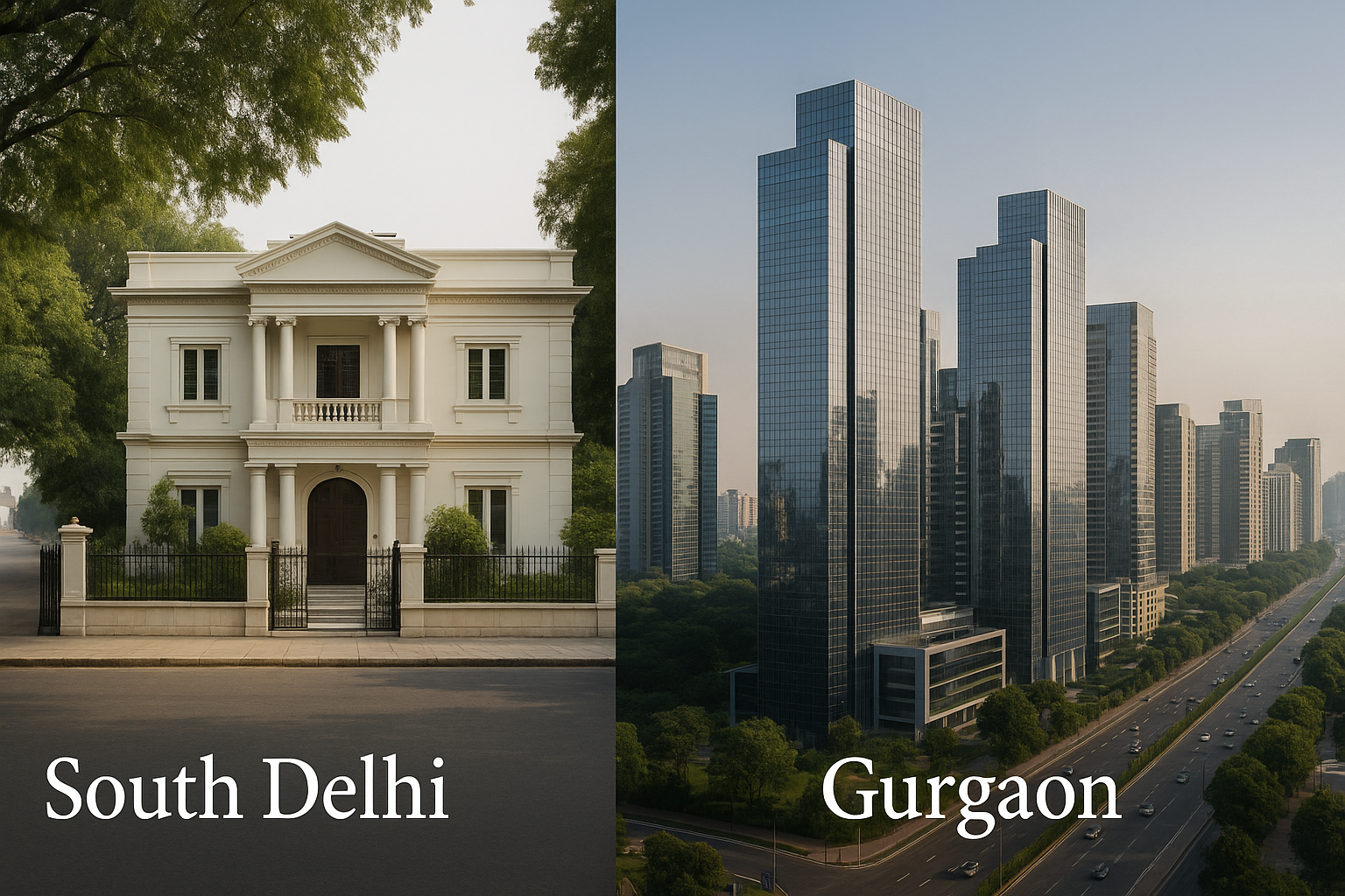 South Delhi vs Gurgaon comparison
